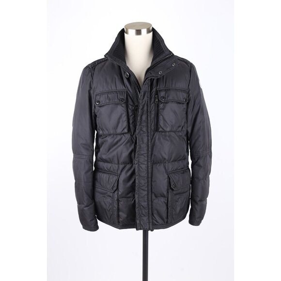 $1,690 Moncler Amazzone Down Quilted Coat SZ 4/XL Black MINT